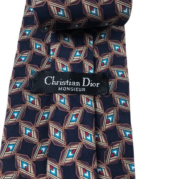 Christian Dior Monsieur geometric tie - Picture 4 of 6